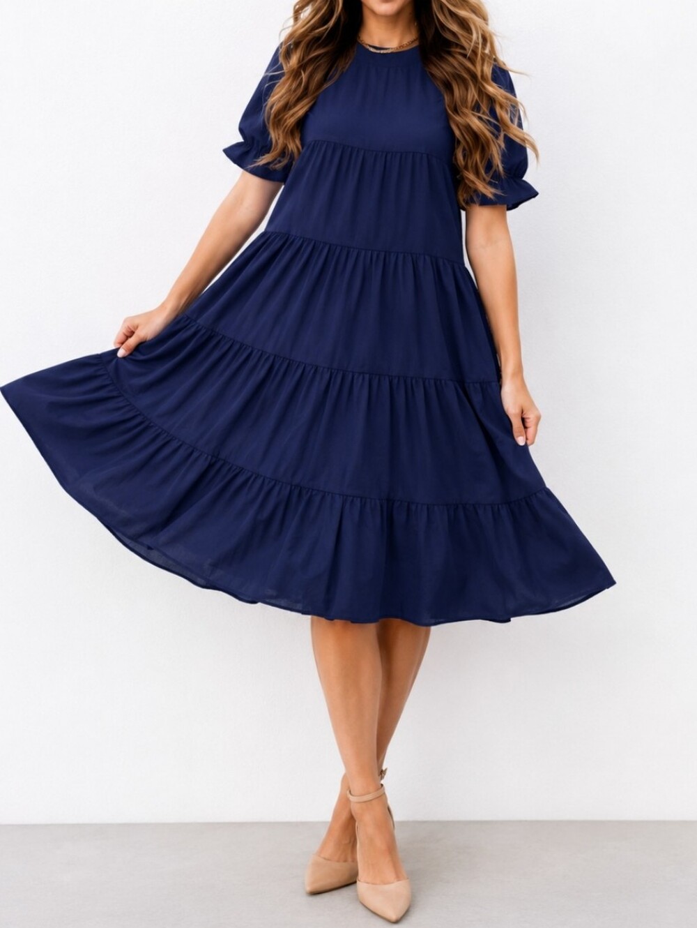 Love olive solid blue small fits medium as well faith dress